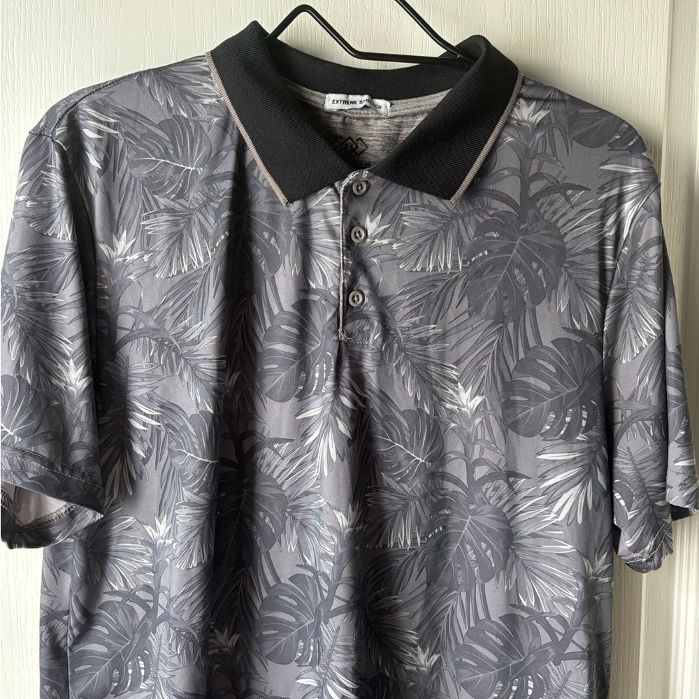 Leg3nd Men's Athletic Performance Slim Fit Golf Polo Stretch L